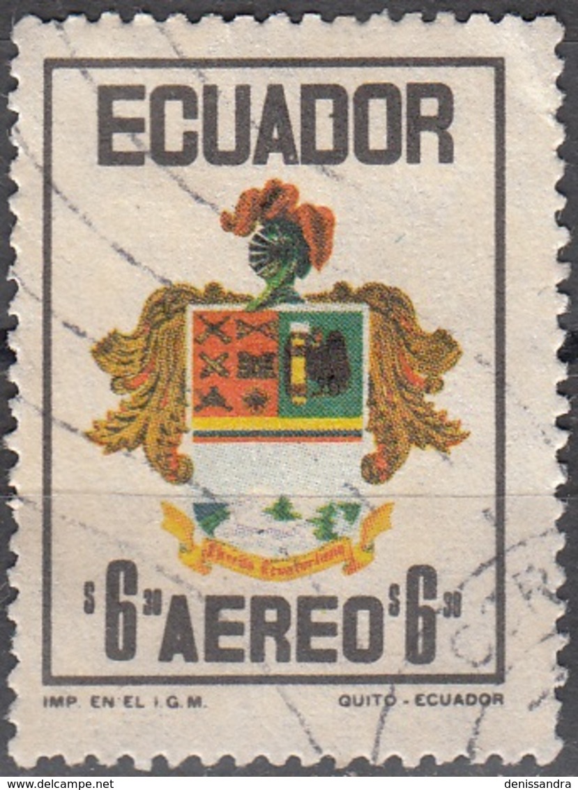 Ecuador 1972 Michel 1590 O Cote (2005) 0.40 Euro Armoirie Cachet Rond - Equateur
