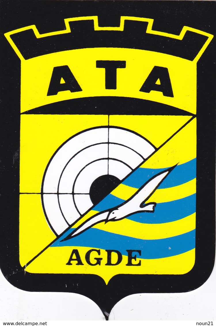 Autocollant Publicitaire - Tir Sportif - Club De Tir - ATA  AGDE 34 - Autocollants