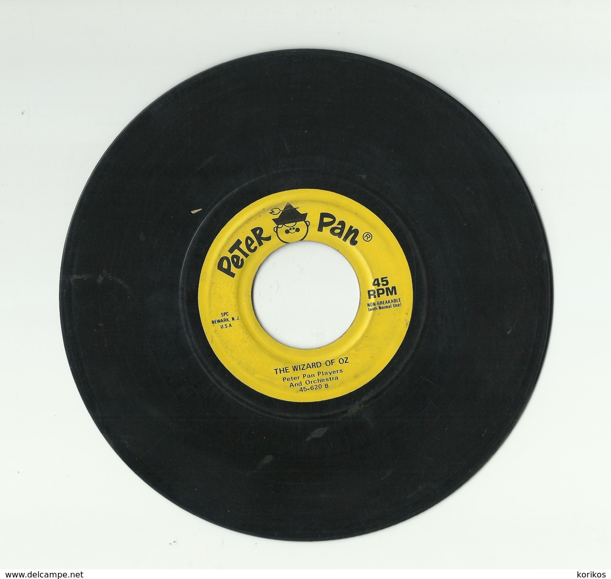 THE WIZARD OF OZ – PETER PAN RECORDS – VINYL - 45-620 - Kinderen