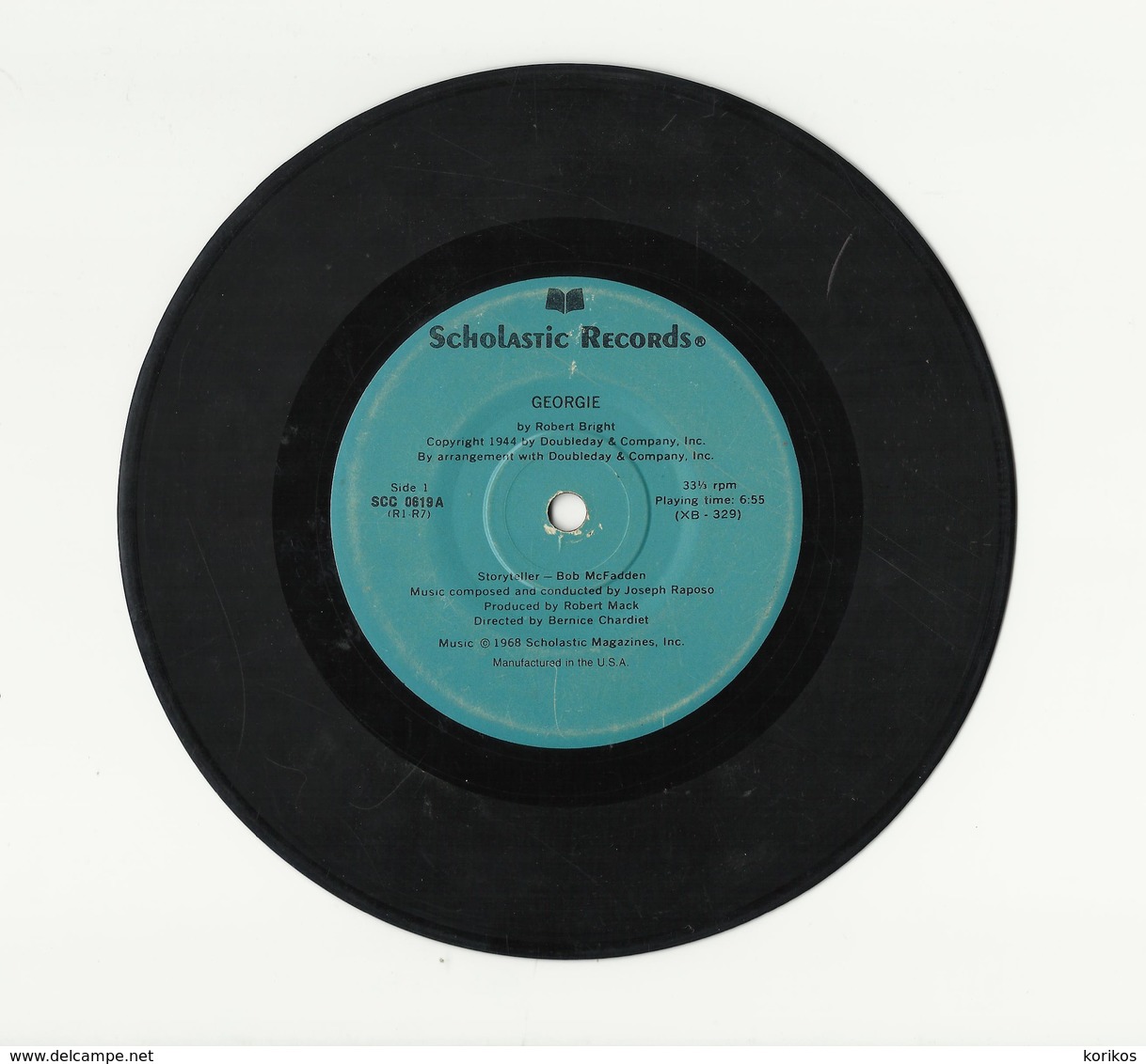 SCHOLASTIC RECORDS – GEORGIE – MOTHER GHOST NURSERY RHYMES - SONGS - VINYL - SCC0619 – 1968 - Kinderlieder