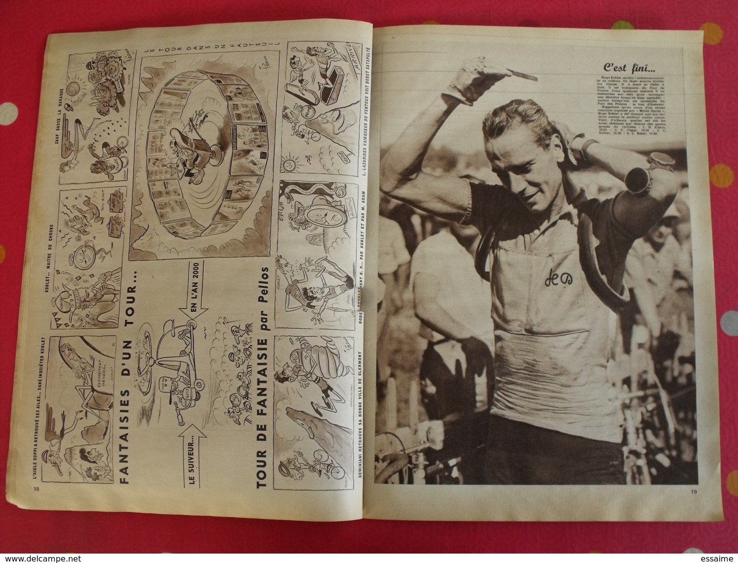 cyclisme 1952. édition spéciale miroir-sprint. avril . louison bobet ferdi kubler koblet coppi magni bartali