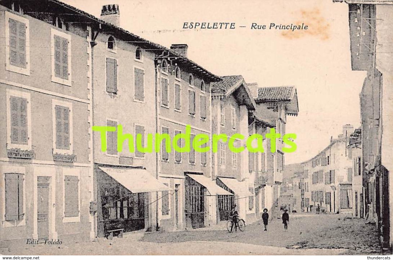 CPA 64 ESPELETTE RUE PRINCIPALE - Espelette