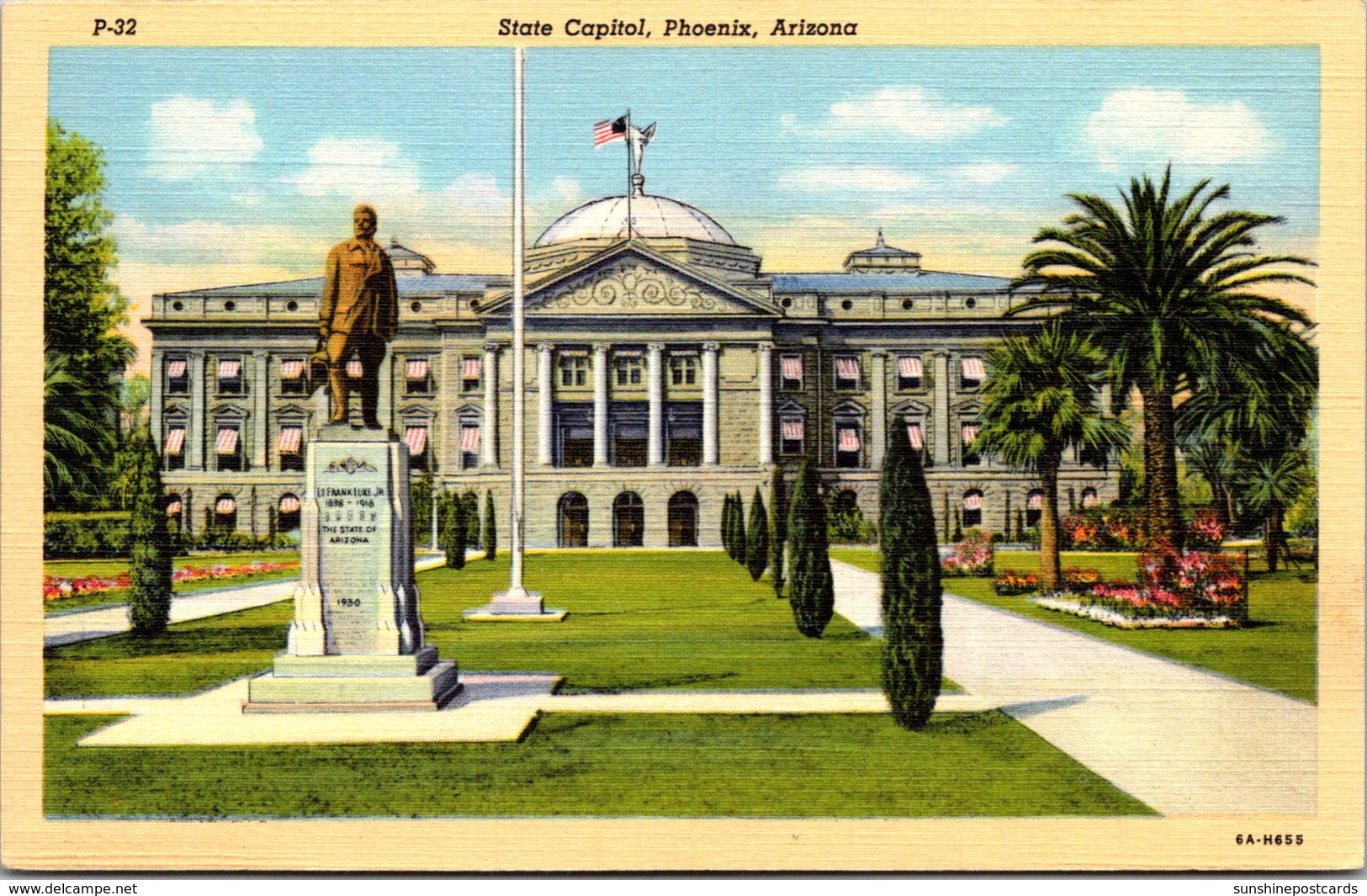 Arizona Phoenix State Capitol Building Curteich - Phoenix