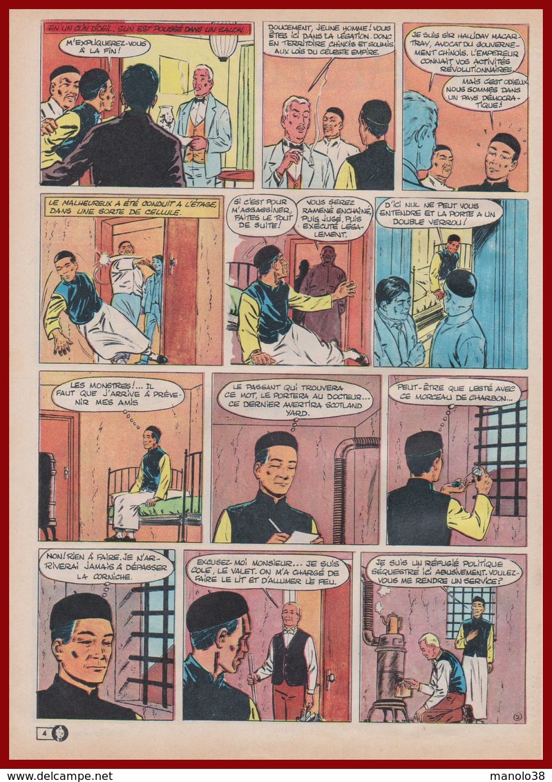 En 1896. Le Futur Président Chinois Sun Yat-Sen Est Séquestré à L’embrassade Chinois à Londres. Bande Dessinée De 1965 - Documenti Storici