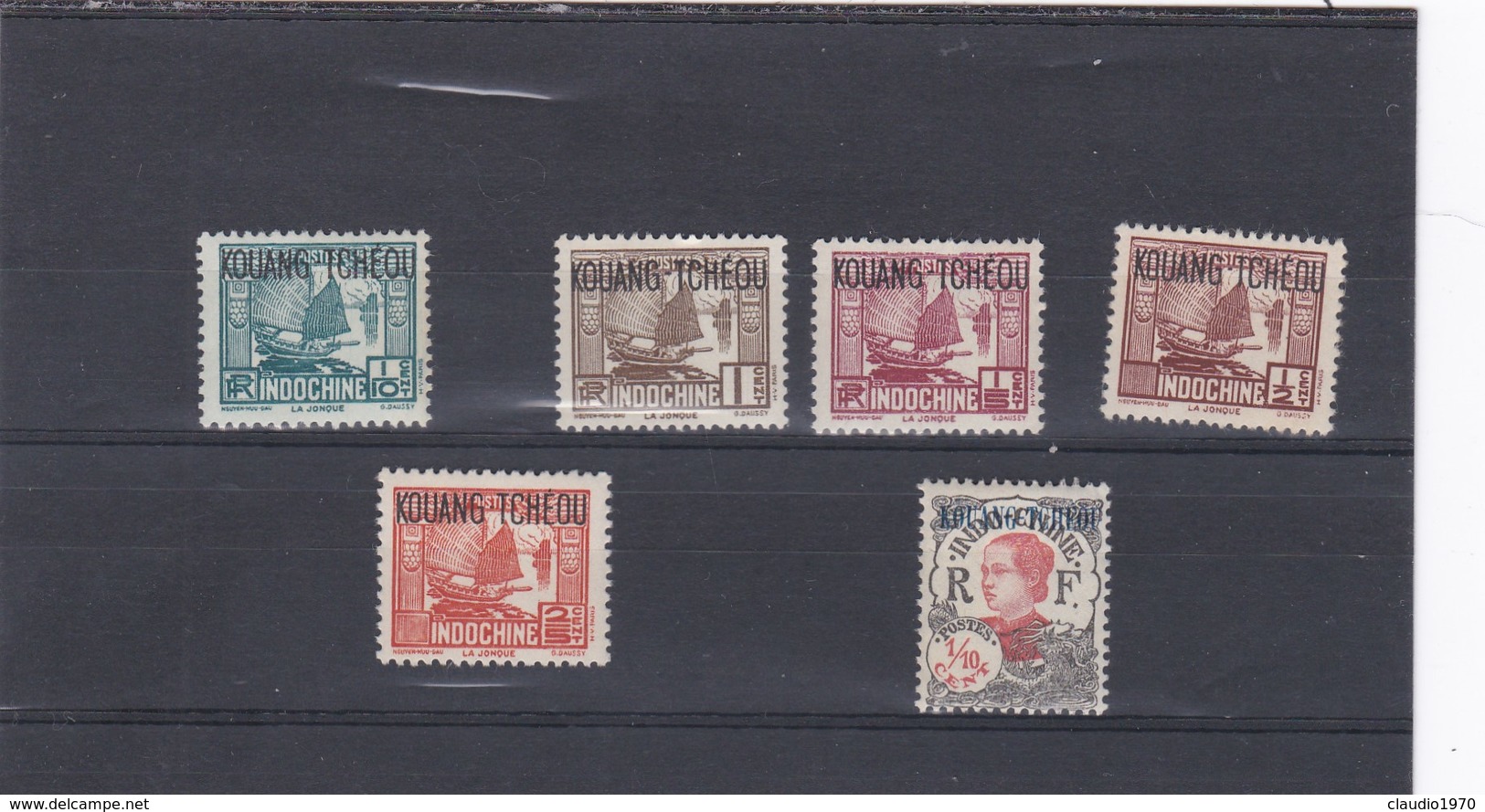 INDOCHINE - KOUANG TCHEOU  LOTTO DI 6 FRANCOBOLLI. - Used Stamps