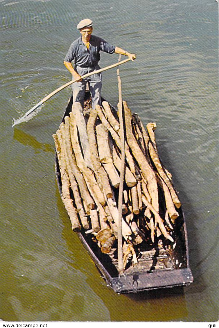 Métiers METIER - Dans La Venise Verte Le Transport Du Bois  *PRIX FIXE - Artisanat