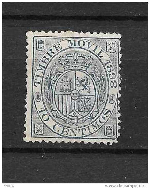 LOTE 1891 E  ///   ESPAÑA  TIMBRE MOVIL  1898    10 CTMOS  USADOS - Fiscaux