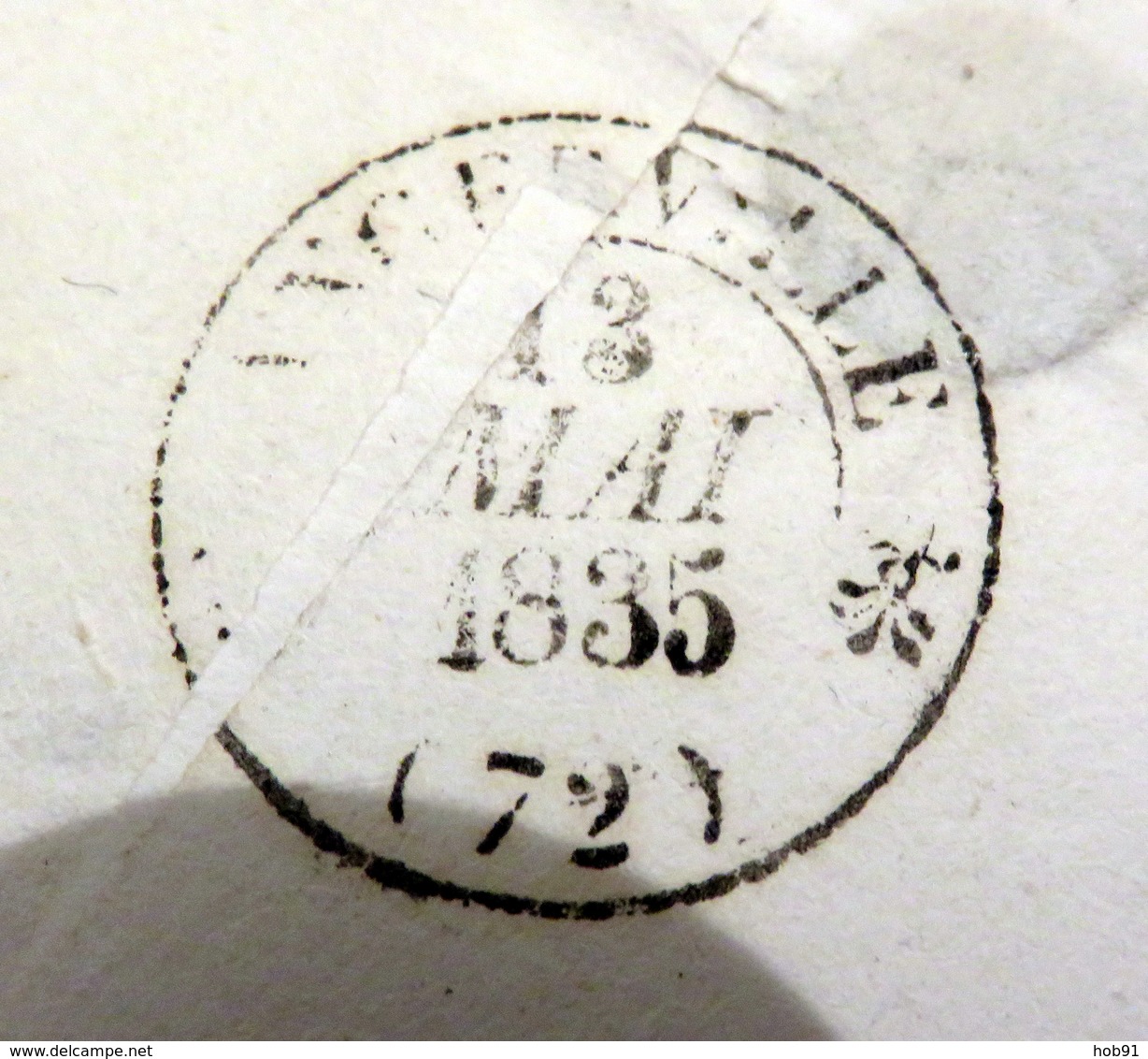 LAC - 27 JANVILLE (Eure Et Loir) Pour ANGERVILLE- Cursive + CAD THOURY (Loir Et Cher) - 1835 (B42-L2) - 1801-1848: Précurseurs XIX