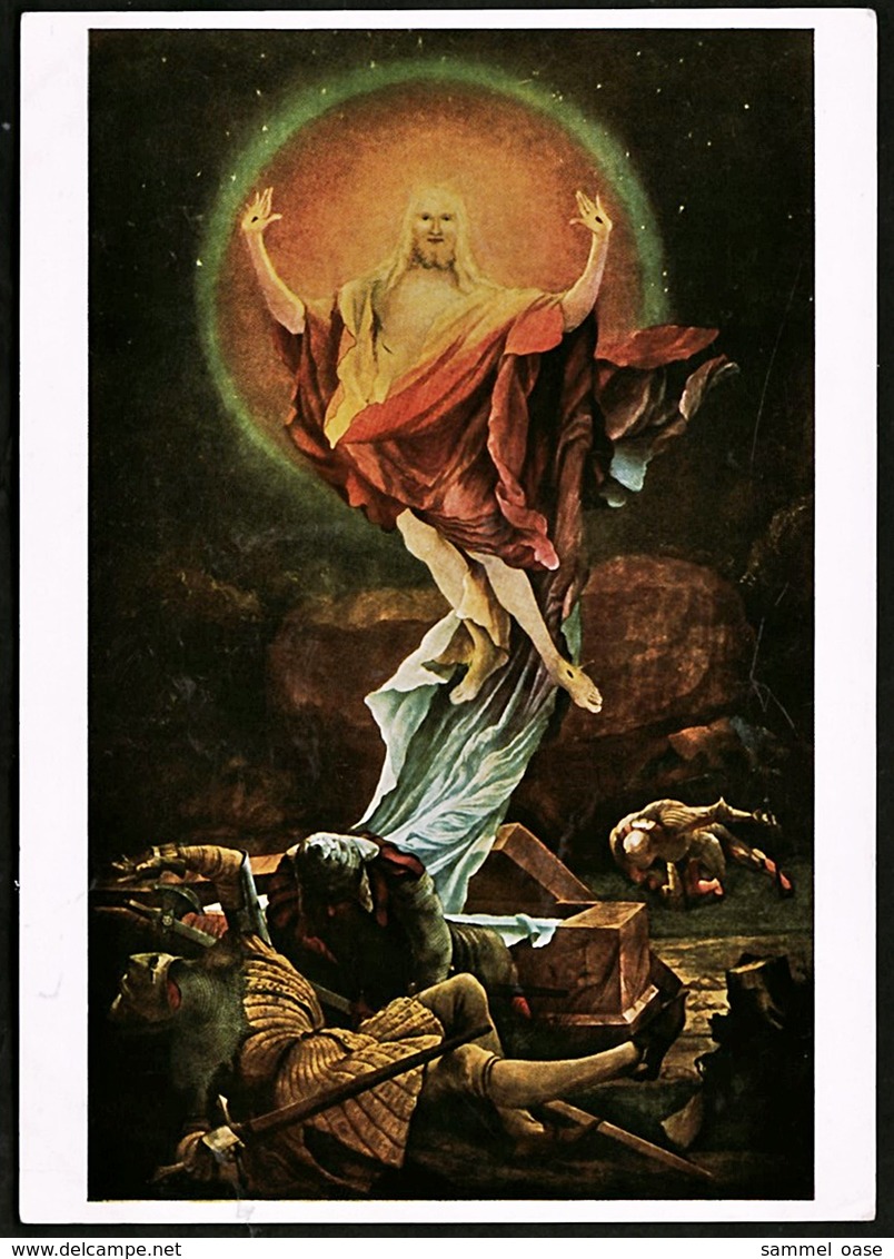 Gemälde Von Matthias Grünewald  -  Auferstehung  -  Ansichtskarte  Ca.1980   (12641) - Malerei & Gemälde