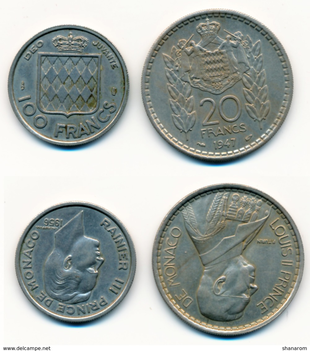 MONACO // SET OF COINS // Divers 16 Pièces - Autres & Non Classés