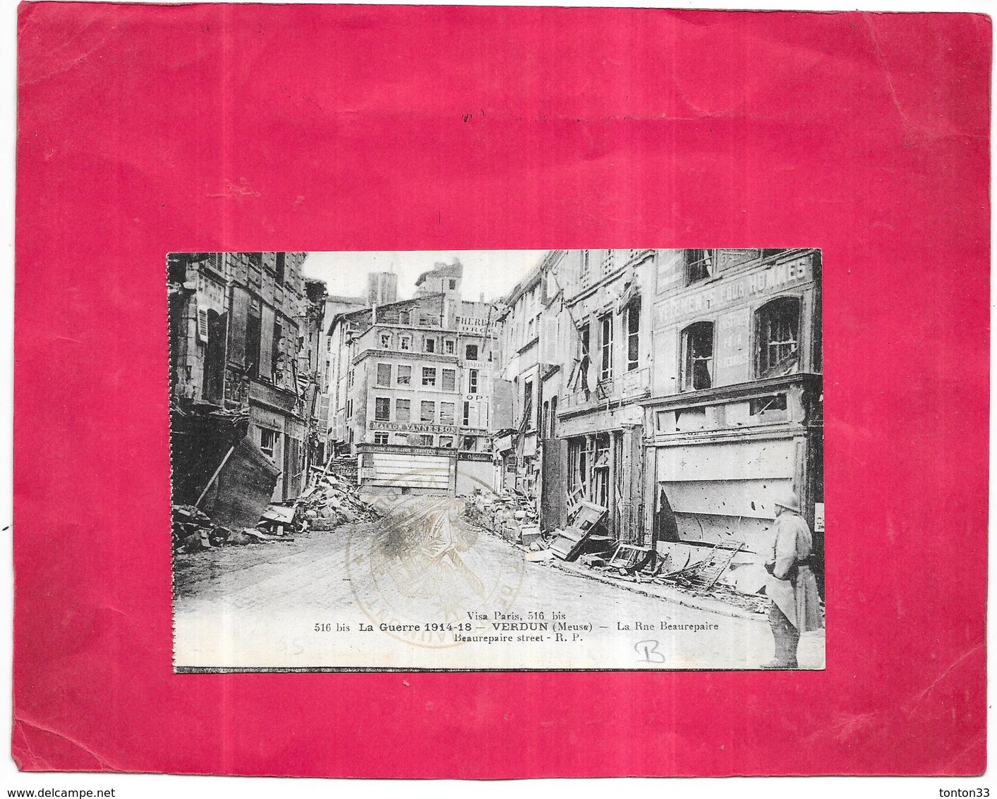 LA GUERRE 1914/1918 - VERDUN - La Rue Beaurepaire - DELC5 - - Guerre 1914-18