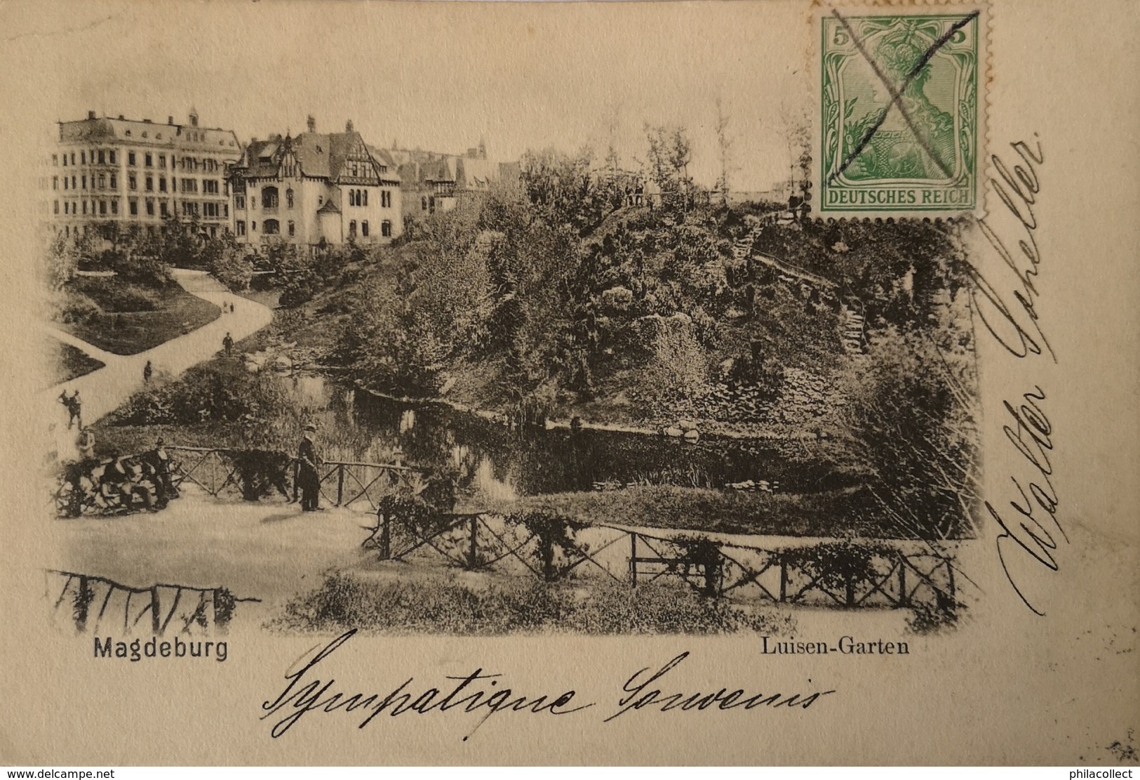 Maagdenburg (Magdeburg) Luisen Garten 1904 - Magdeburg