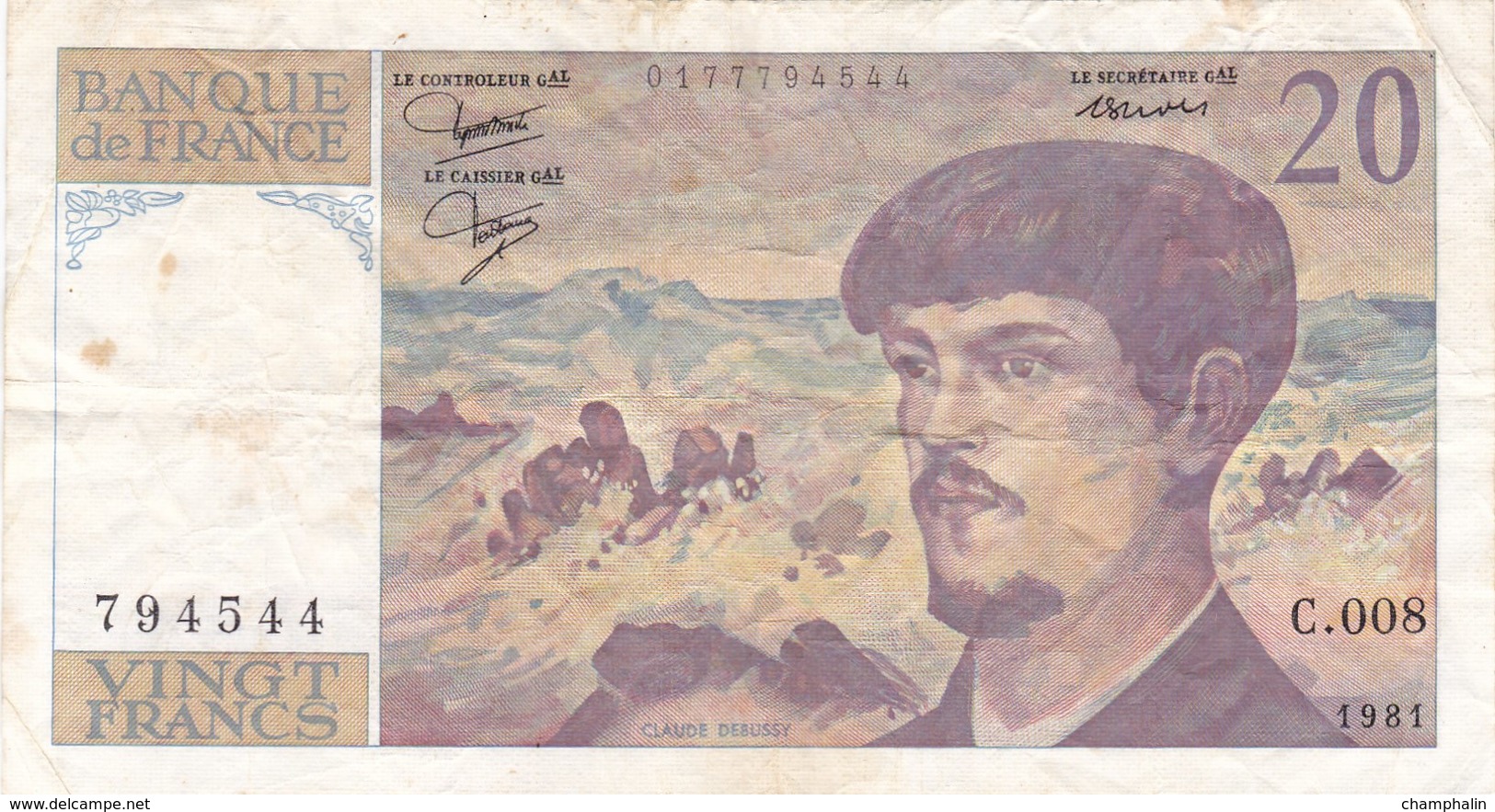 France - Billet De 20 Francs Type Debussy - 1981 - 20 F 1980-1997 ''Debussy''