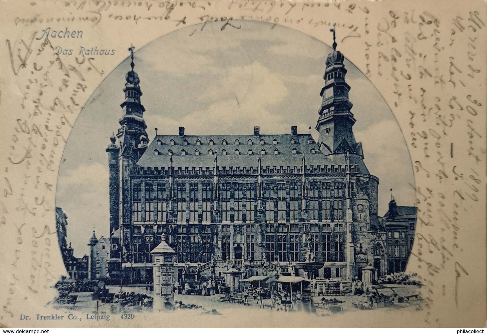 Aachen (NRW) Das Rathaus 1899! Ausg. Dr. Trenkler - Aachen