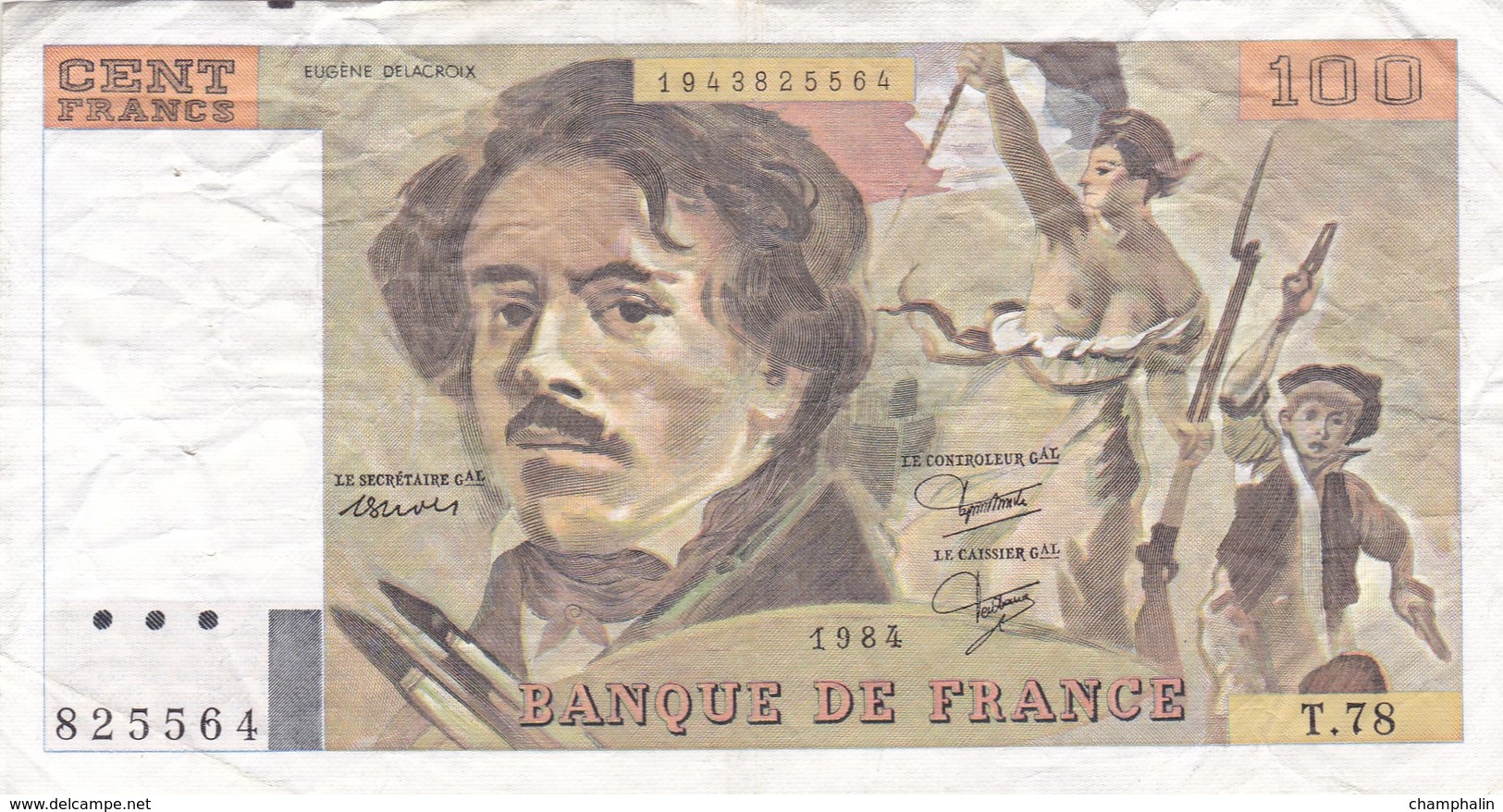 France - Billet De 100 Francs Type Delacroix - 1984 - 100 F 1978-1995 ''Delacroix''