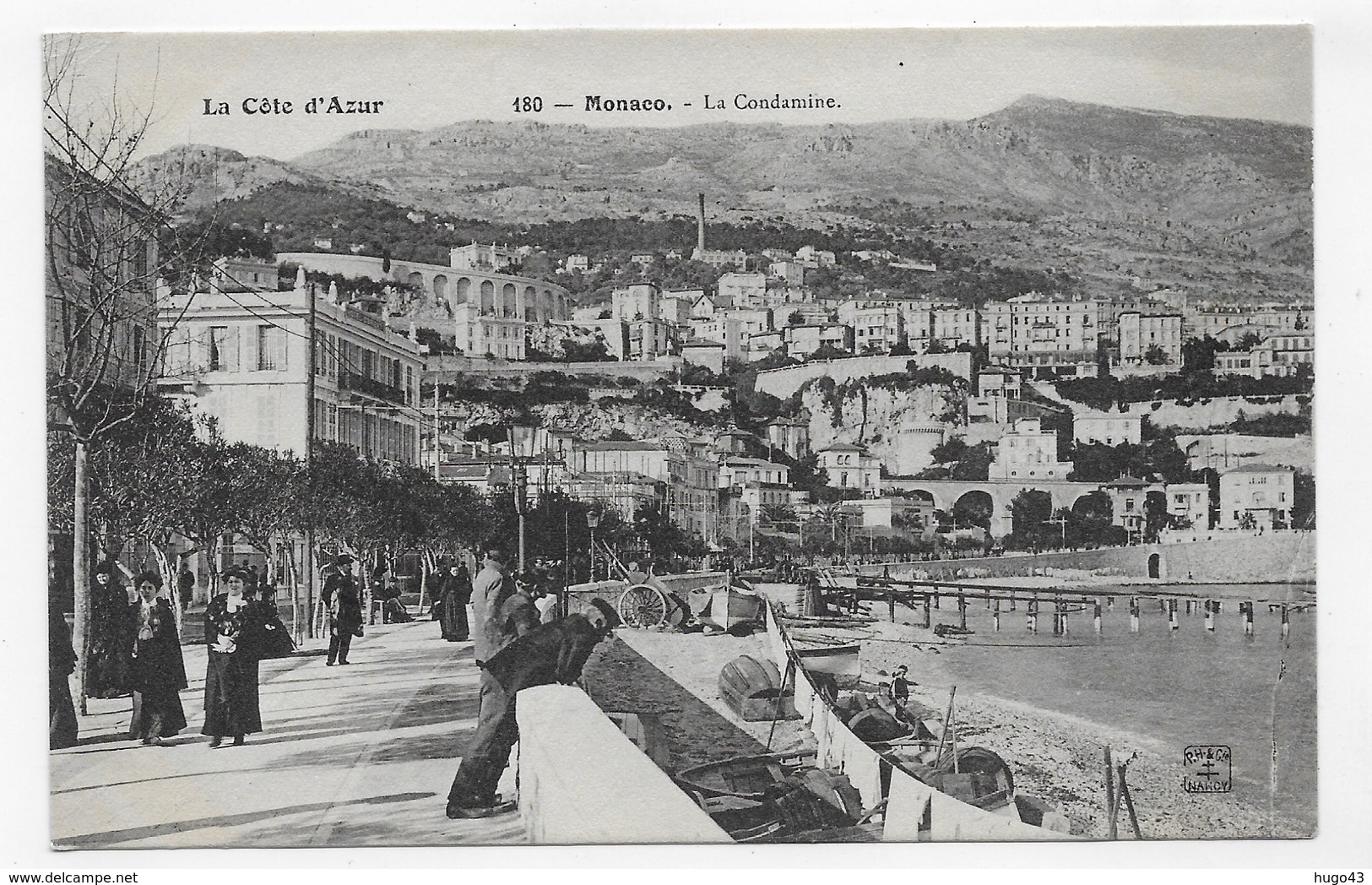 MONACO - N° 180 - LA CONDAMINE AVEC PERSONNAGES - CPA NON VOYAGEE - La Condamine