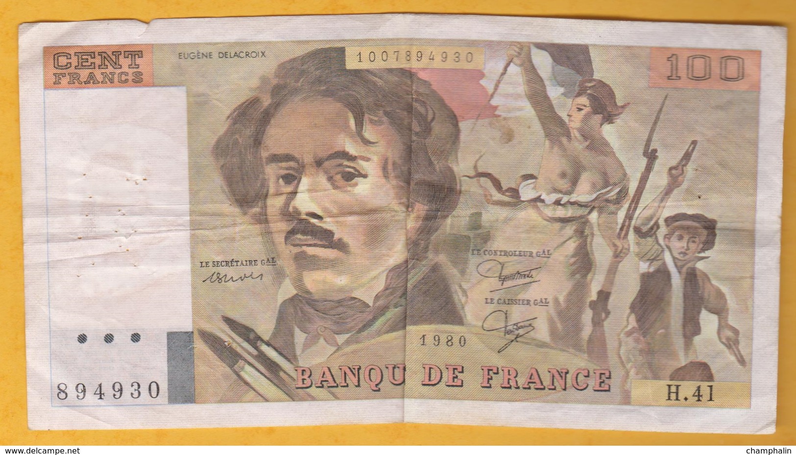 France - Billet De 100 Francs Type Delacroix - 1980 - 100 F 1978-1995 ''Delacroix''