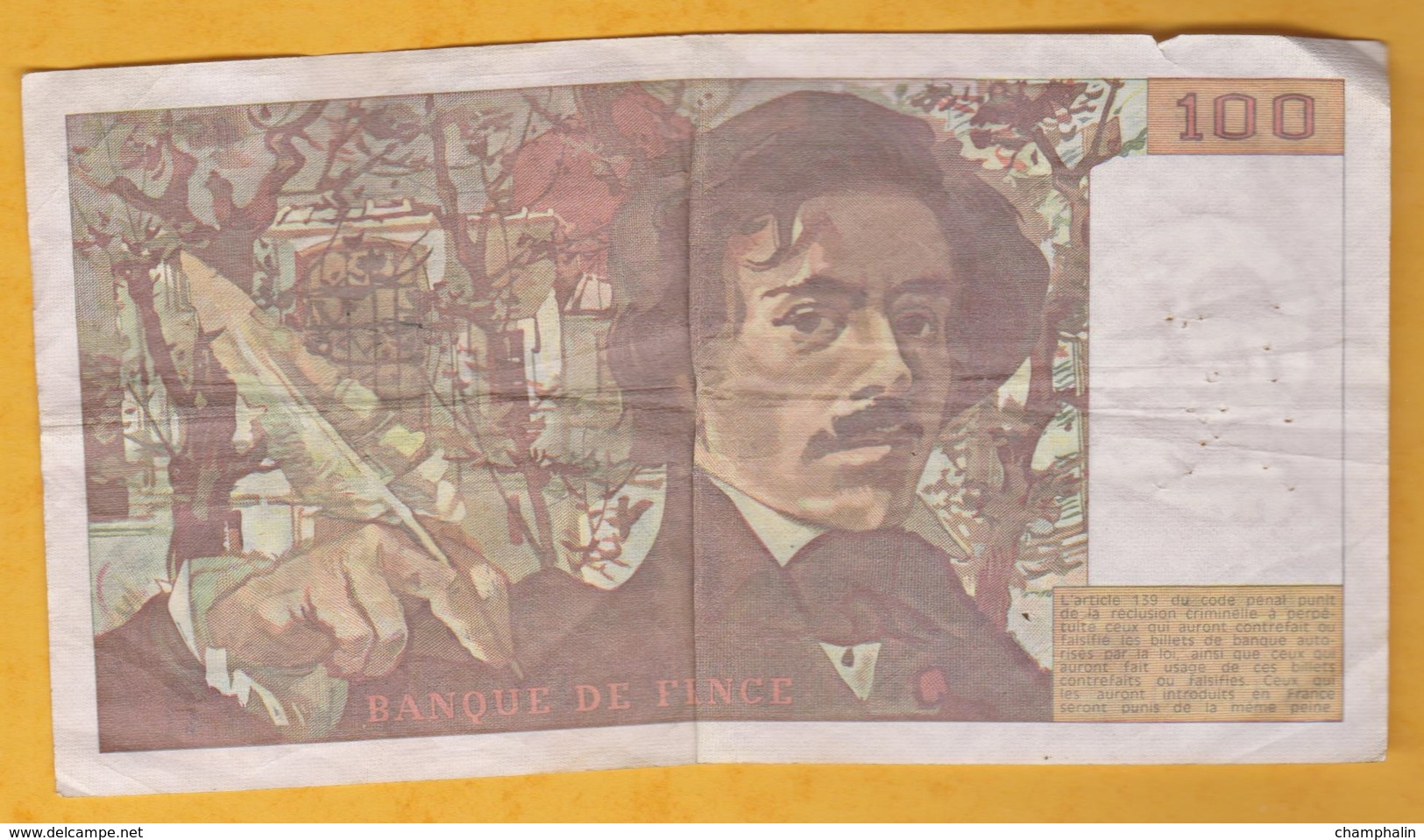 France - Billet De 100 Francs Type Delacroix - 1980 - 100 F 1978-1995 ''Delacroix''