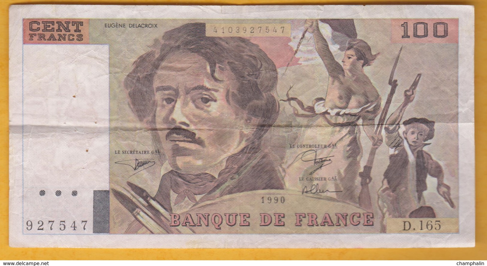 France - Billet De 100 Francs Type Delacroix - 1990 - 100 F 1978-1995 ''Delacroix''