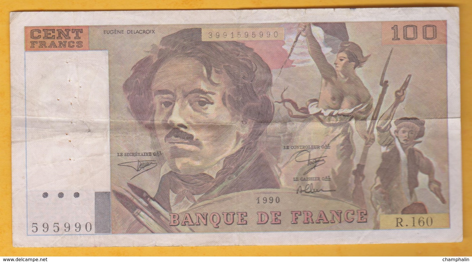 France - Billet De 100 Francs Type Delacroix - 1990 - 100 F 1978-1995 ''Delacroix''