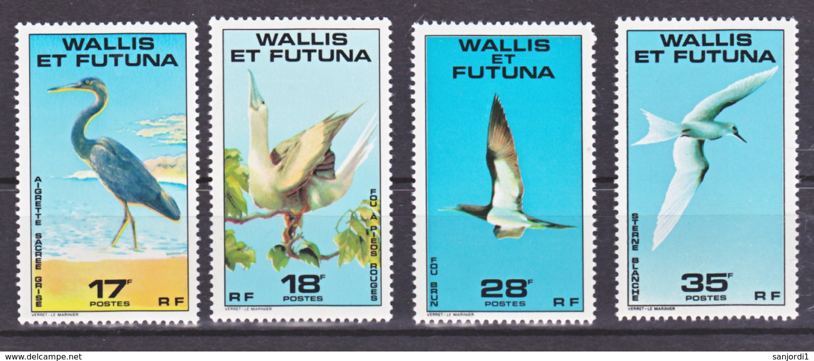 Wallis Et Futuna  217/220 Oiseaux Neuf ** MNH Sin Charmela - Neufs