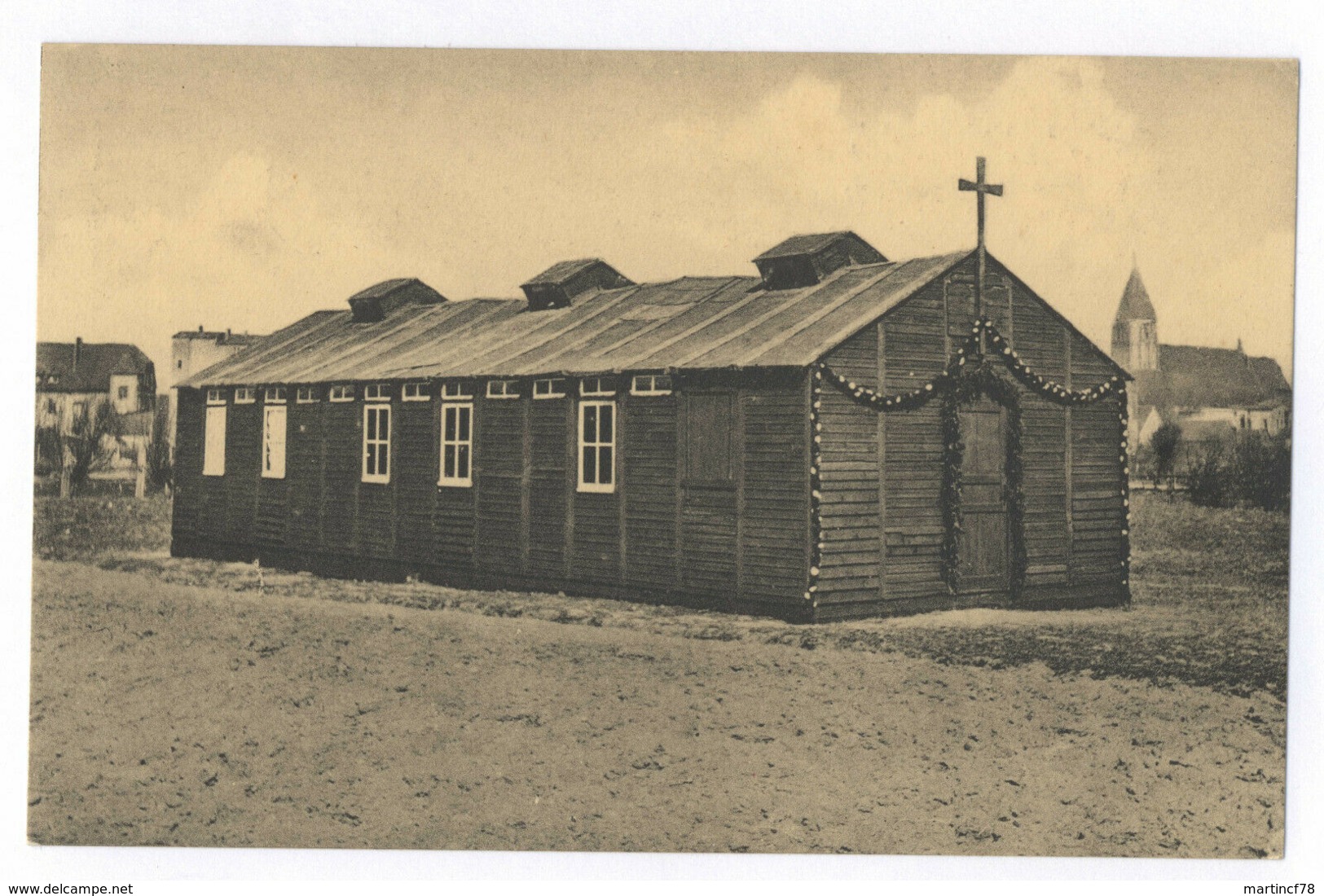 Grimmen I. Pommern Notkirche Kathol. Pfarramt Postkarte Ansichtskarte - Grimmen