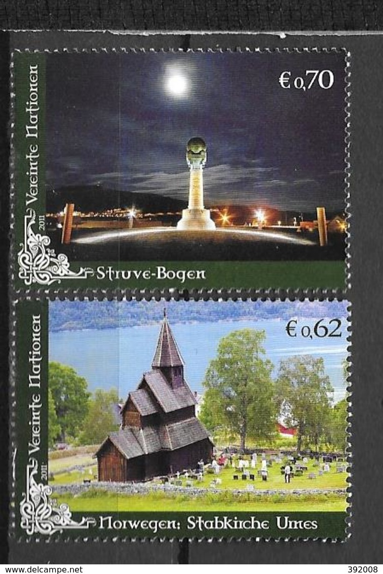 2011 - 735 à 736**MNH - Patrimoine Mondial, Parc Nordique - Unused Stamps