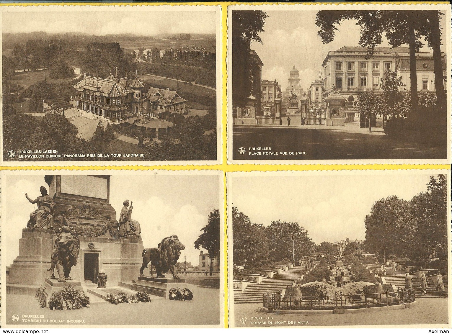 CPM  BELGIQUE, BRUXELLES : Lot De 12 Cartes Même Série Ern. Thill - Sets And Collections