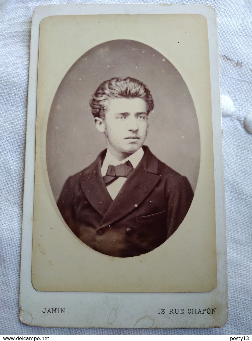 CDV Portrait Jeune Homme - Circa 1880 - Photo Jamin, Paris - BE - Antiche (ante 1900)