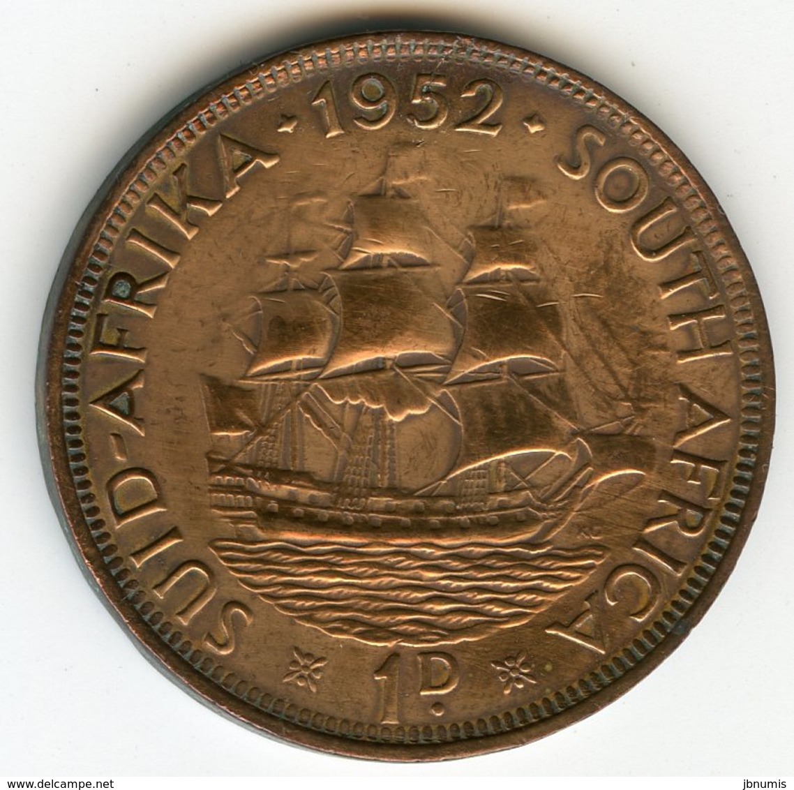 Afrique Du Sud South Africa 1 Penny 1952 KM 34.2 - Afrique Du Sud