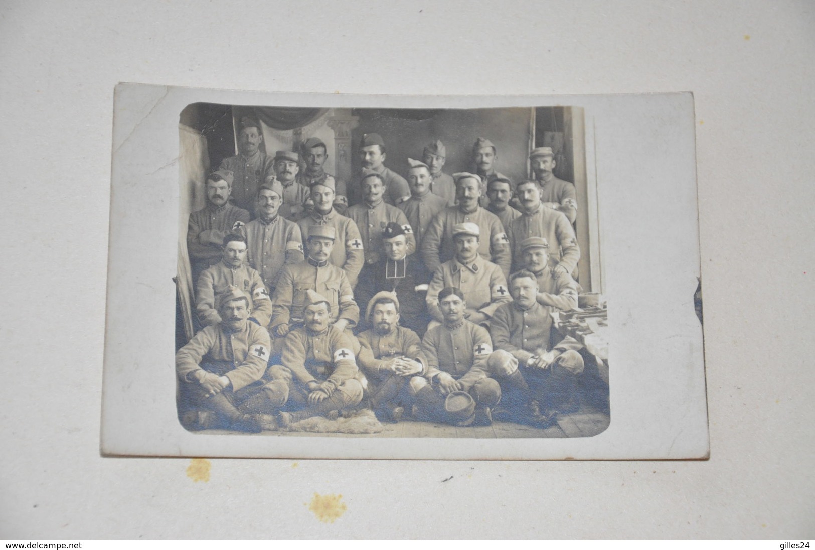 Carte Photo 14 18 Poilu Infirmier - Personnages