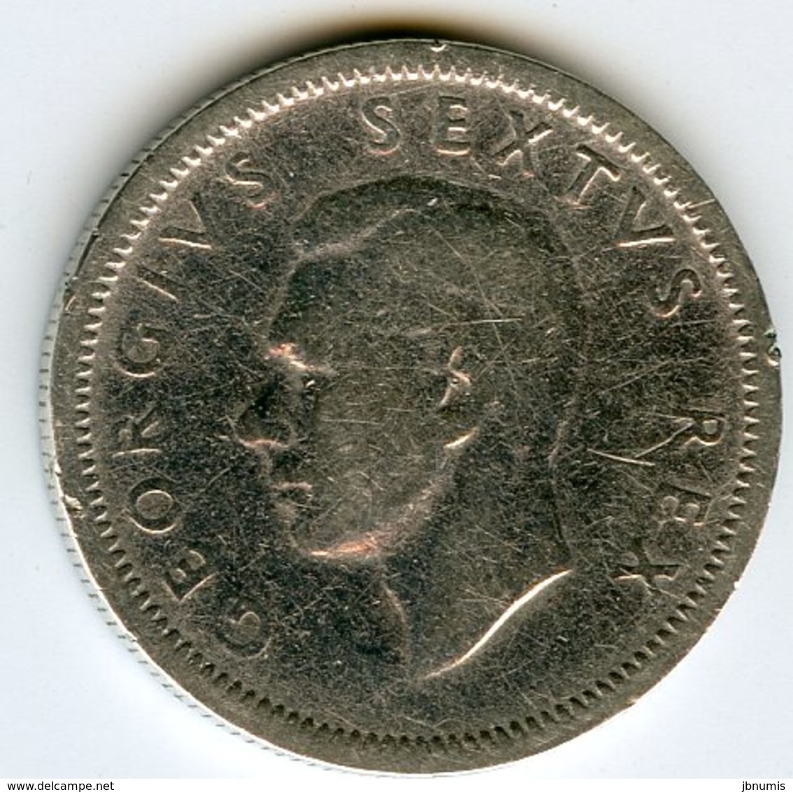Afrique Du Sud South Africa 6 Pence 1948 Argent KM 36.1 - Afrique Du Sud