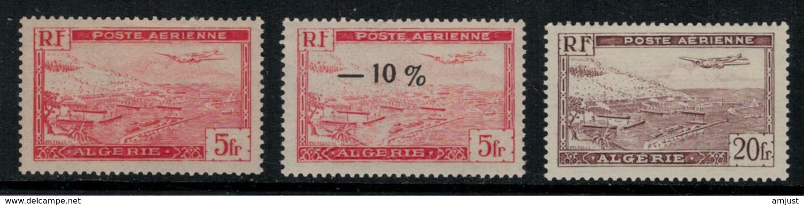 Algérie // Poste Aérienne // Avion Survolant La Rade D'Alger ** MNH (sans Charnières) No.1-1A-4  Y&T - Airmail