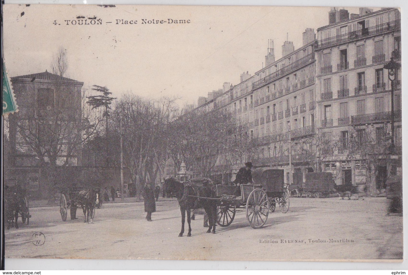 TOULON - Place Notre-Dame Calèche Edition Eyrense - Toulon