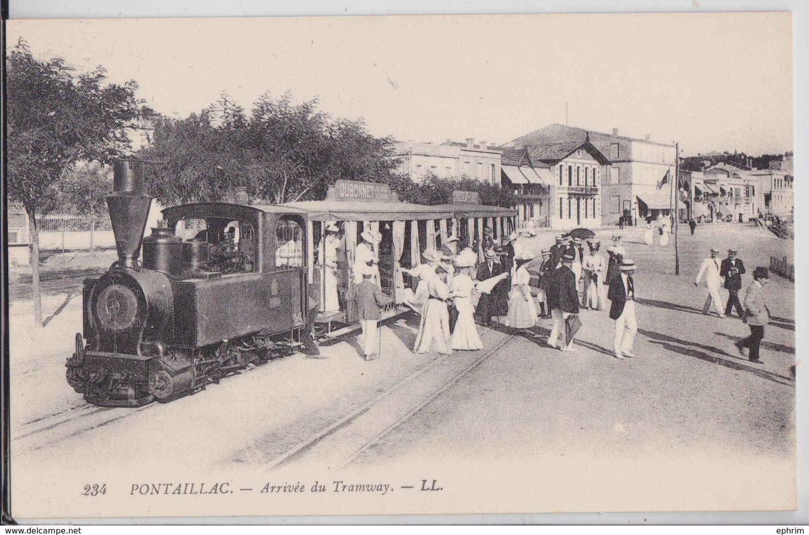 Pontaillac Royan - Arrivée Du Tramway LL 234 Petit Train Locomotive - Royan