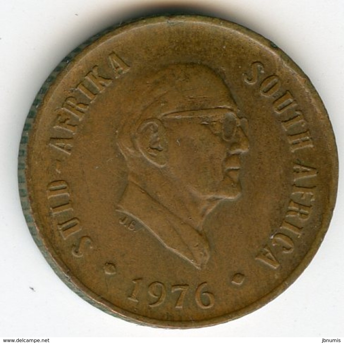 Afrique Du Sud South Africa 1 Cent 1976 Président Fouche KM 91 - Afrique Du Sud