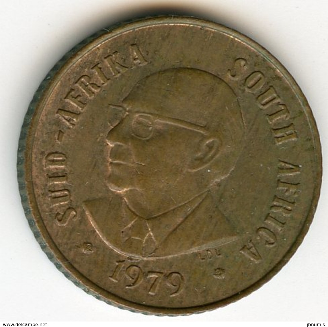 Afrique Du Sud South Africa 1 Cent 1979 Président Diederichs KM 98 - Afrique Du Sud