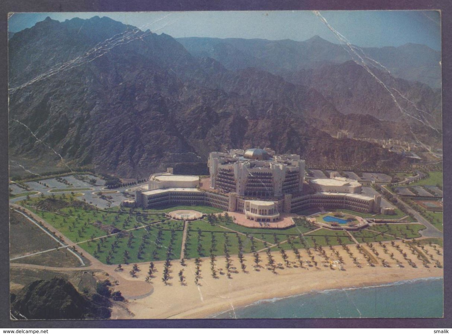 OMAN Picture POST CARD On Al Bustan Hotel, Sultanate Of Oman, Unused But Written And Many Creased - Oman