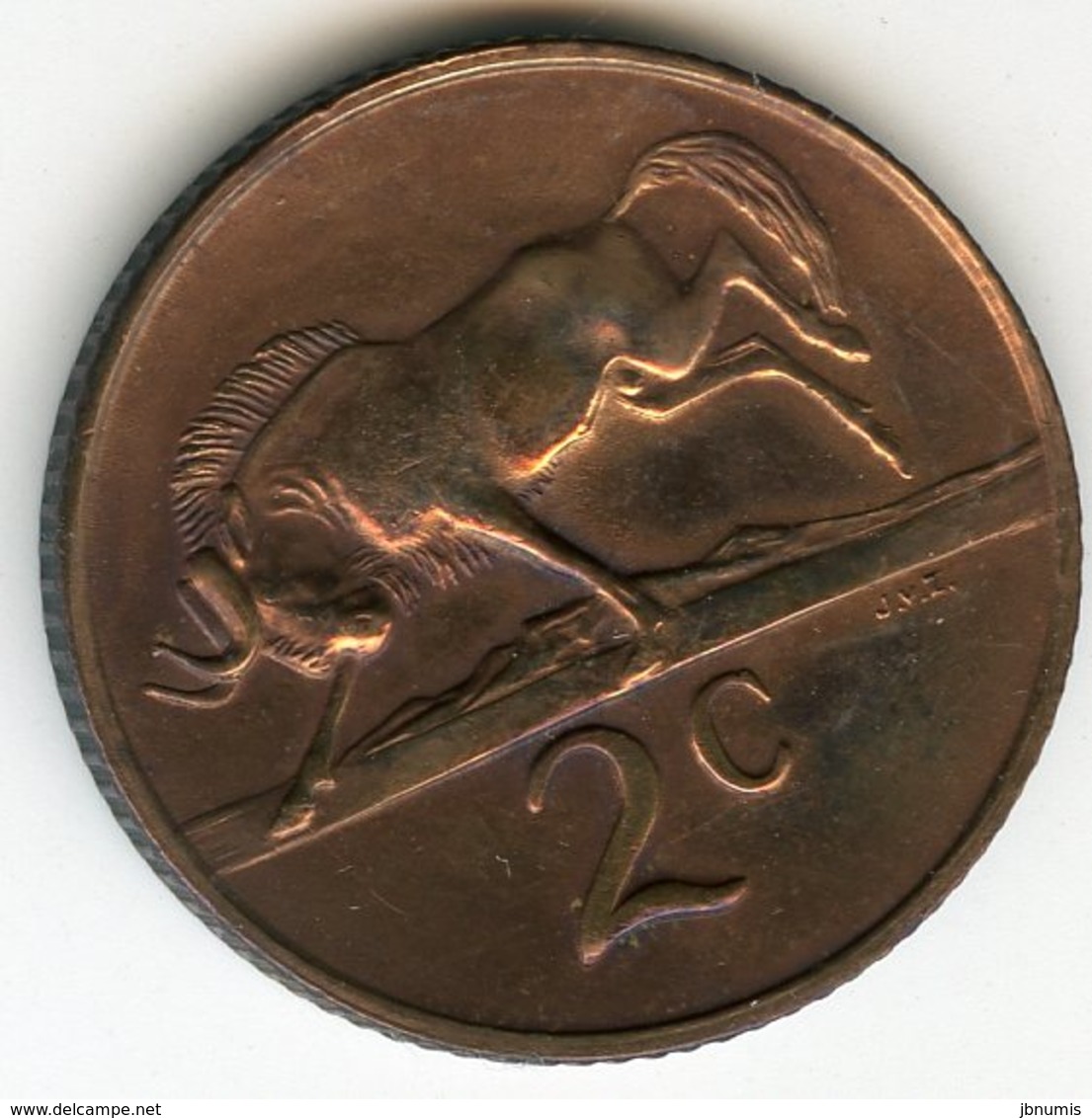 Afrique Du Sud South Africa 2 Cents 1968 Président Swart KM 75.2 - Afrique Du Sud