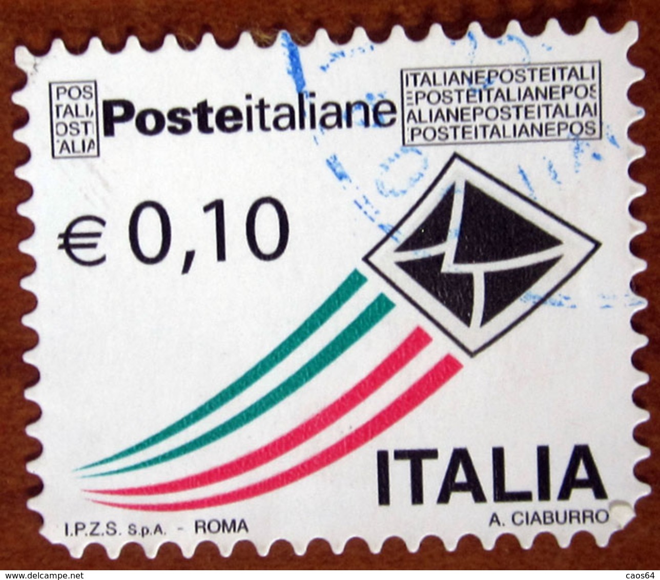 2010 ITALIA Posta Italiana - 0,10 € • Busta Che Spicca Il Volo - Usato - 2001-10: Usati