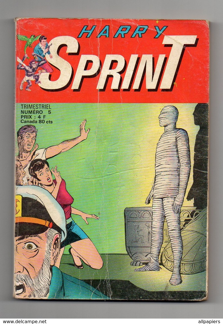 Petit Format Harry Sprint N°5 Nuit De Cauchemar - Les Pirates Sous La Mer De 1977 - Sagédition