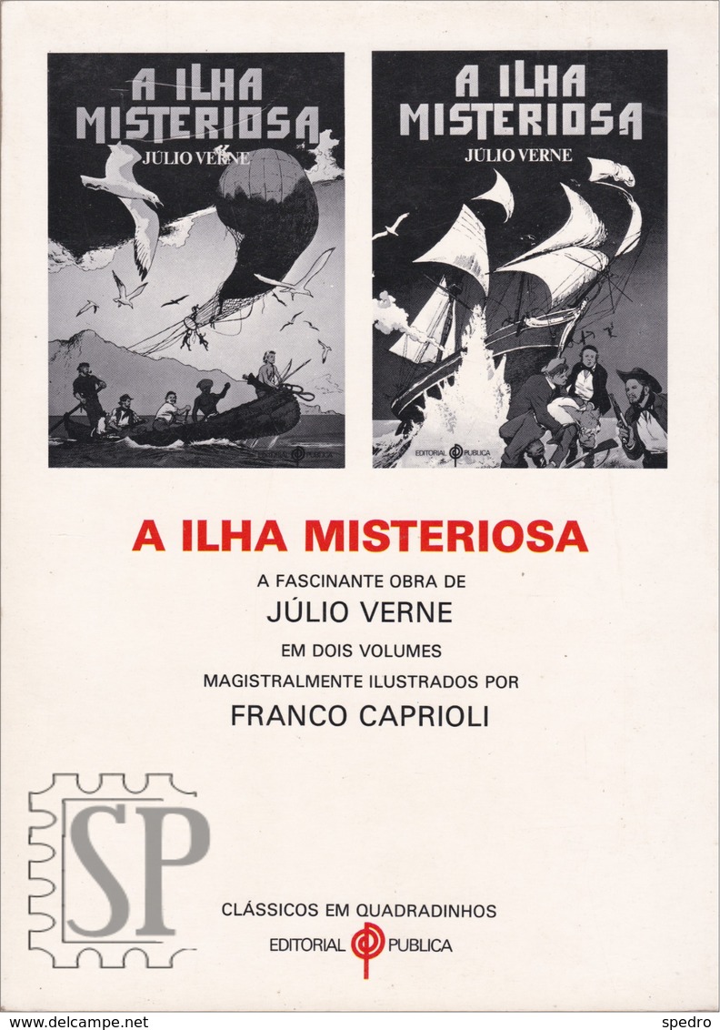 Portugal 1983 BD A Ilha Misteriosa Júlio Verne L'île Mystérieuse Jules The Mysterious Island Die Geheimnisvolle Insel - BD & Mangas (autres Langues)