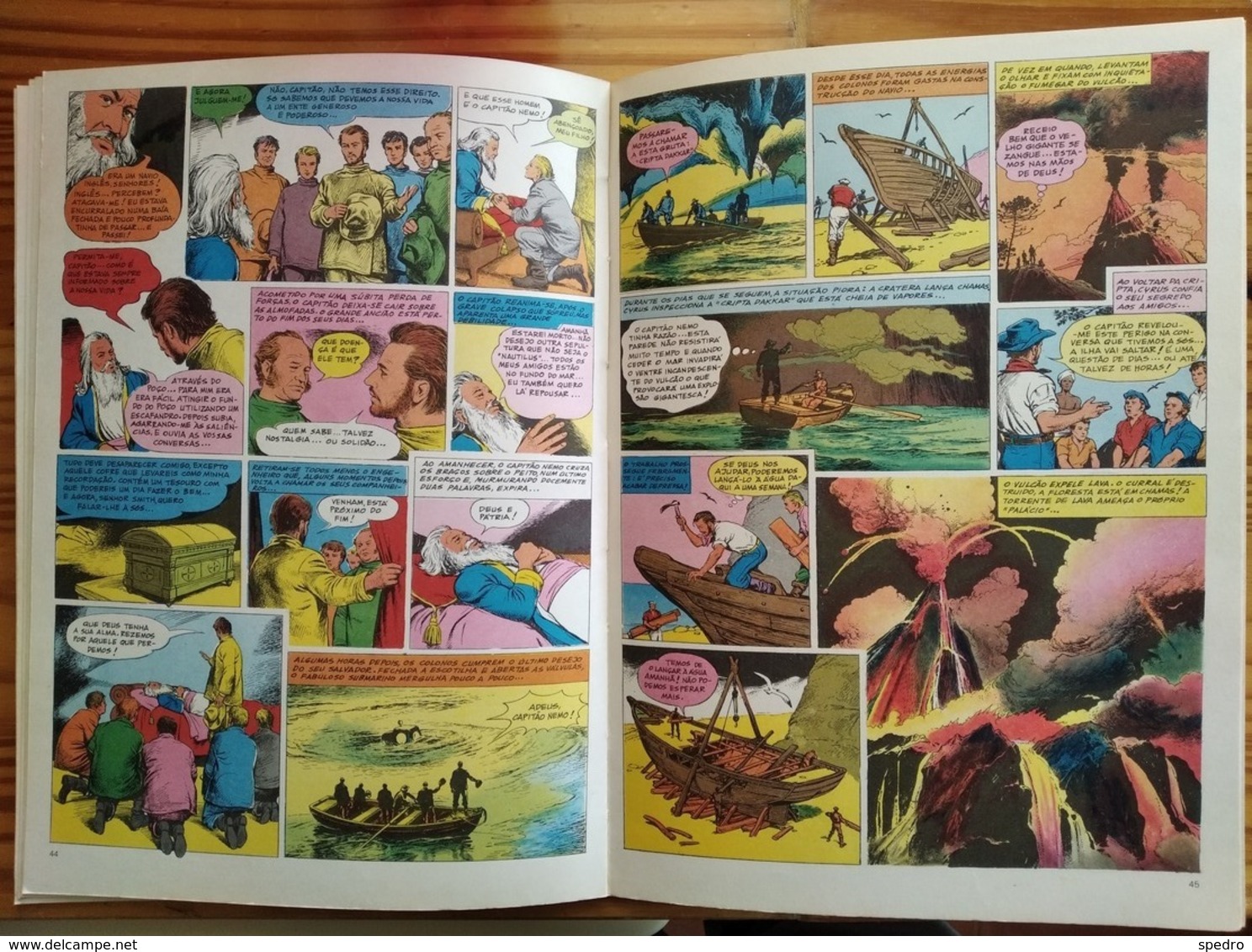 Portugal 1983 BD A Ilha Misteriosa Júlio Verne L'île Mystérieuse Jules The Mysterious Island Die Geheimnisvolle Insel - Cómics & Mangas (otros Lenguas)