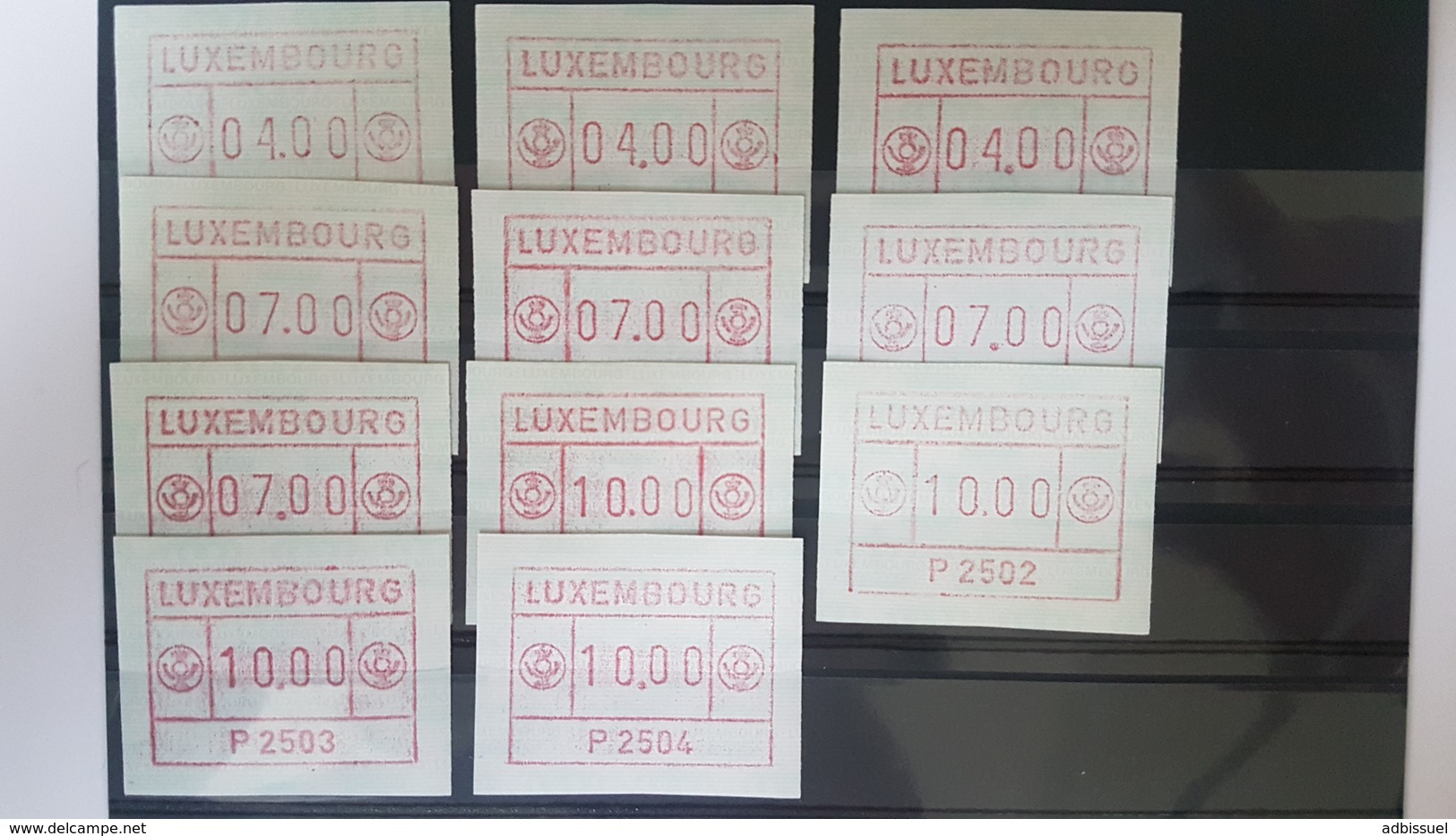 1983 LUXEMBOURG Cote/Value : 16.5 € TIMBRES DE DISTRIBUTEURS N° 1 (x11) ** (MNH). TB/VG - Nuevos