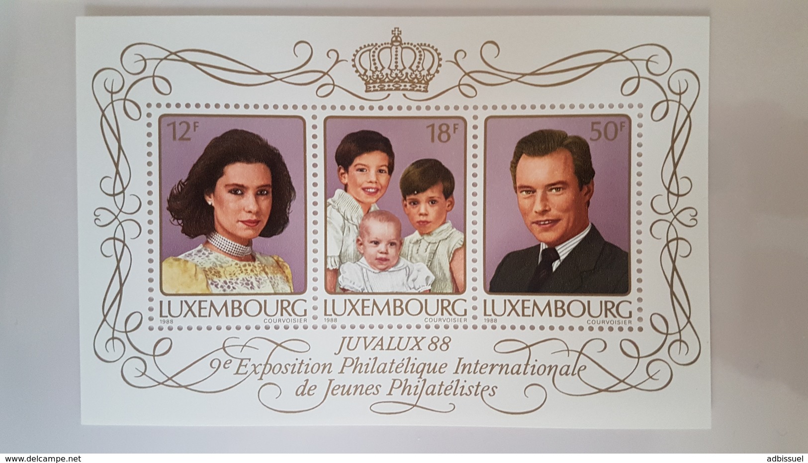 1988 LUXEMBOURG Cote/Value : 9 € BLOC FEUILLET "Juvalux" N° 15 ** (MNH). TB/VG - Blocs & Feuillets