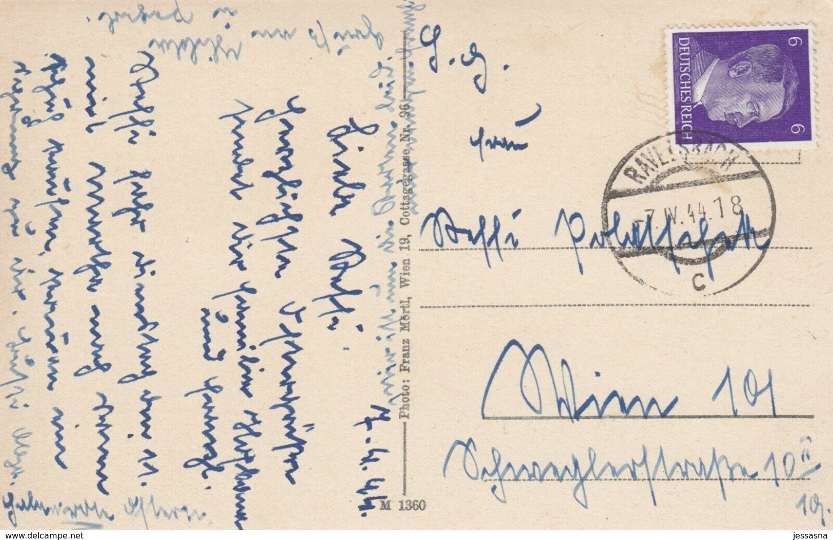 AK - NÖ - Ravelsbach - Strassenansicht Mit Sparkasse U. Postamt - 1944 - Hollabrunn