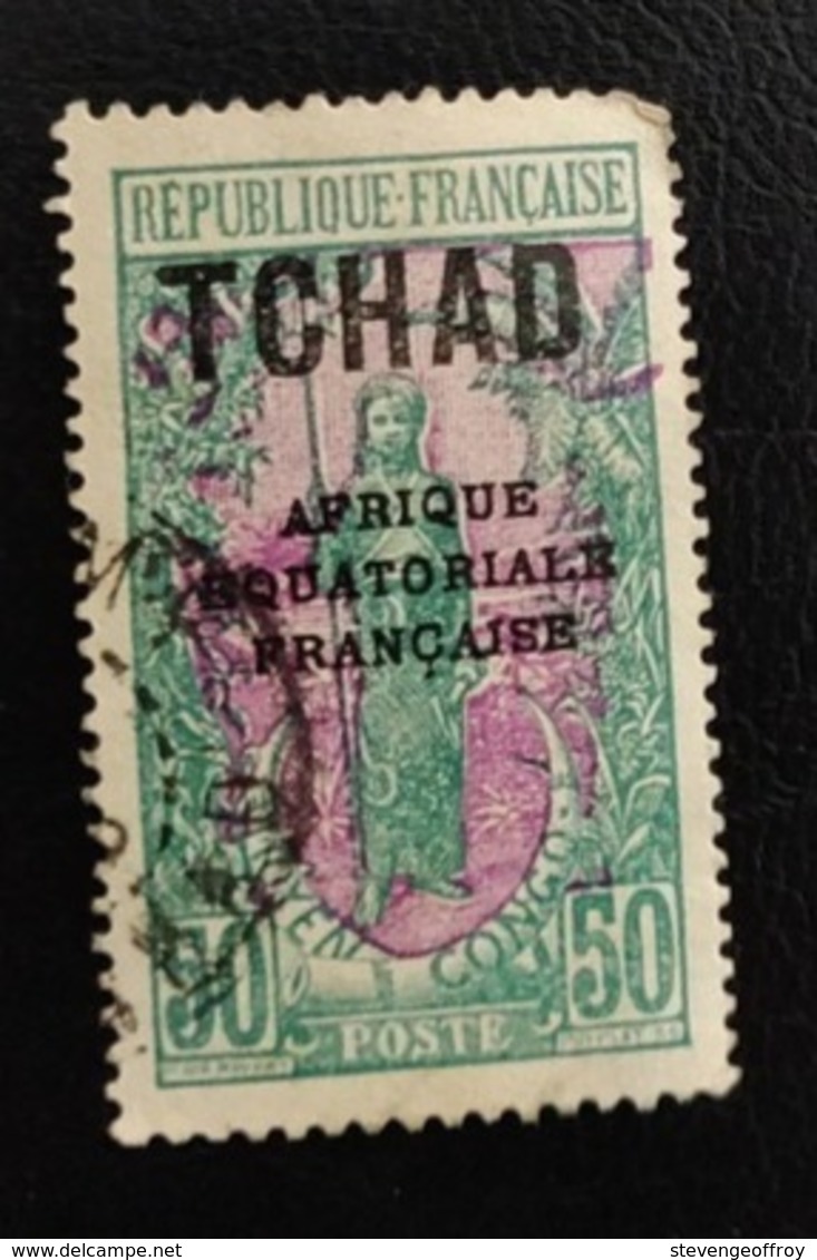 Tchad France 1930 TD 40 Female Bakalois Femme Congo - Usados