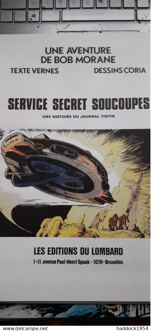 Service Secret Soucoupes CORIA HENRI VERNES Le Lombard 1982 - Bob Morane