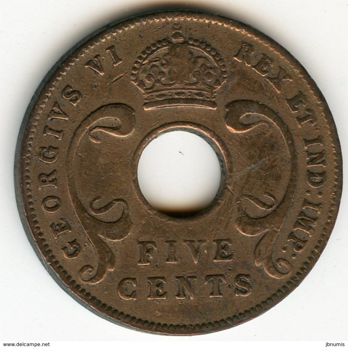 Afrique Orientale Britanique East Africa 5 Cents 1943 SA KM 25.2 - Colonia Británica