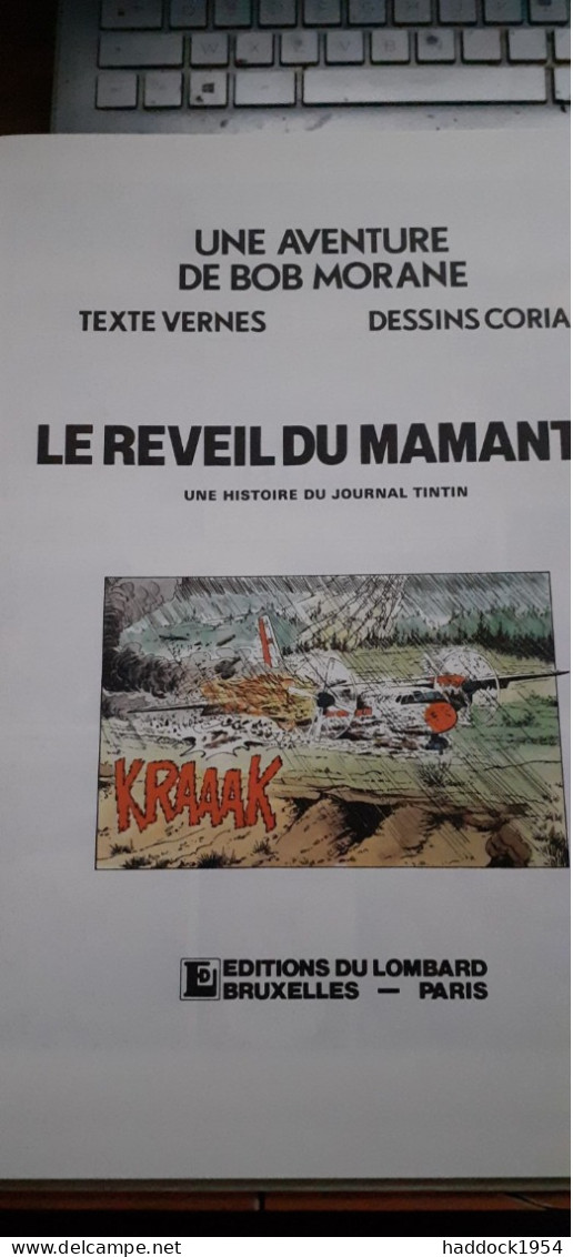Le Réveil Du Mamantu CORIA HENRI VERNES Le Lombard 1986 - Bob Morane